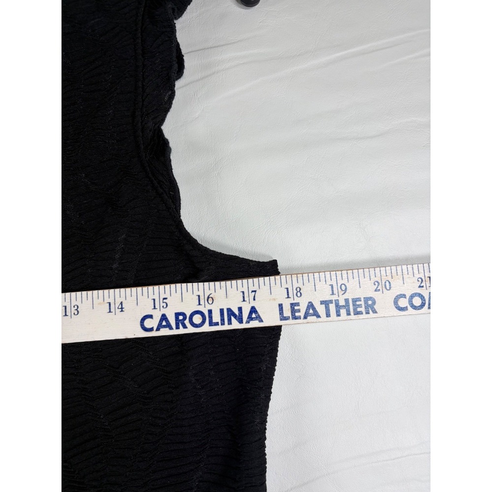 Future Collective Black Textured Ruffle Sleeveless Blouse Top Large New with tag - Picture 4 of 11